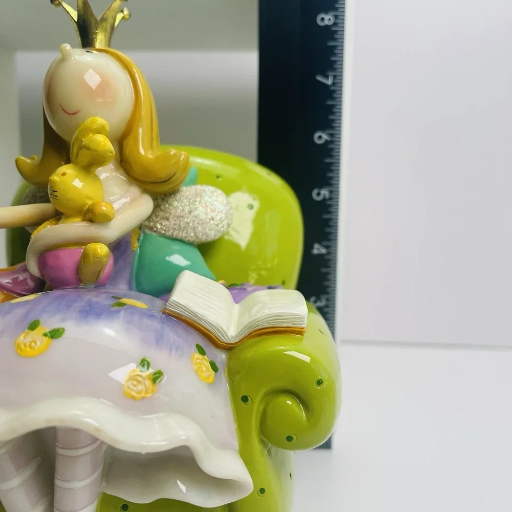 Fairy Princess‎ with Star Wand Bunny Pink and Green Coin Bank Koolitz Blowfish